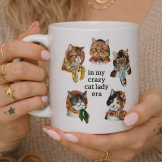 In M'n Tijdperk Als Gekke Kattenvrouwtje Grappige Koffiemok