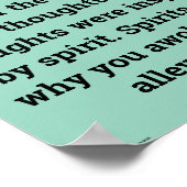 "In moderation", funny, humor, joke Poster (Hoek)