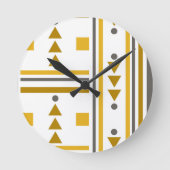 in moderne geometrische stijl ronde klok (Voorkant)