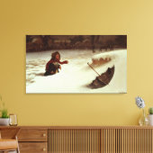 In moeilijkheden canvas afdruk (Insitu (Woonkamer))
