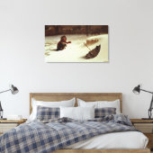 In moeilijkheden canvas afdruk (Insitu (Slaapkamer))
