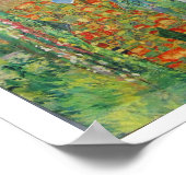 In Monet's hangende tuinen - collagekunst Poster (Hoek)
