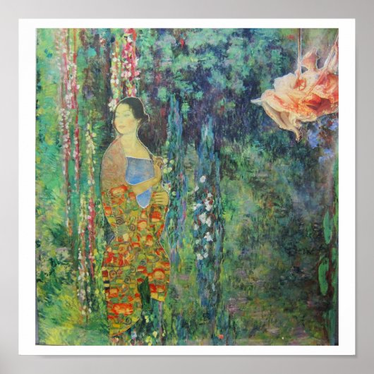 In Monet's Hanging Gardens - collage art Poster (Voorkant)