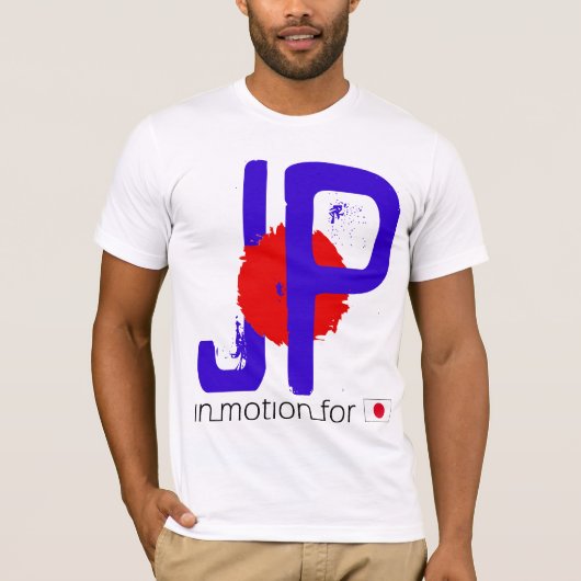"In motion for Japan" t-shirt (fondsenwerving) (Voorkant)
