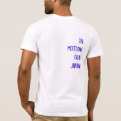 "In motion for Japan" t-shirt (fondsenwerving) (Achterkant)