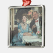 In Mouquins Restaurant NY - William Glackens - Metalen Ornament (Links)