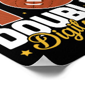 In My 10 Double Digits Era Football 10th Birthday Poster (Hoek)