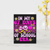 In My 67 Days Of School Era Coquette Bow Six Seven Kaart (Gele Bloem)