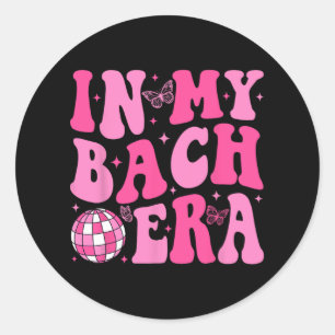 In My Bach Era Bruidsmeisje Bruid Squad Disco Bach Ronde Sticker