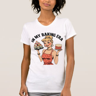 "In My Baking Era" pin-up stijl voor bakkers T-shirt