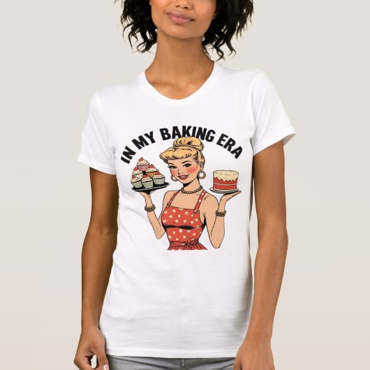 "In My Baking Era"  pin-up stijl voor bakkers T-shirt (Voorkant)