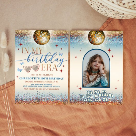 In My Birthday Era Uitnodiging - Tiener Verjaardag
