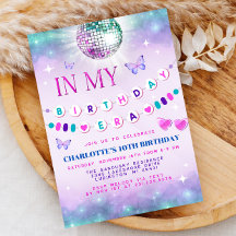 In My Birthday Era Uitnodiging - Tiener Verjaardag