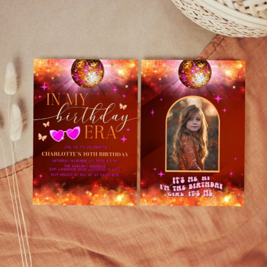 In My Birthday Era Uitnodiging - Tiener Verjaardag