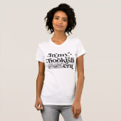 In My Bookish Era Black Ink Women's Fitted T-shirt (Voorkant volledig)