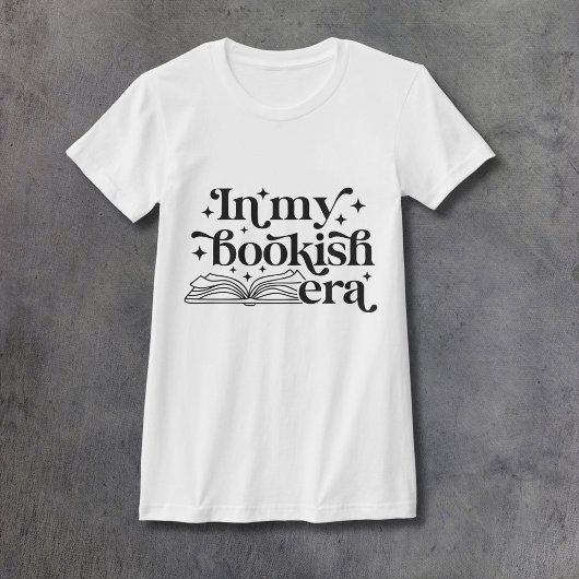 In My Bookish Era Black Ink Women's Fitted T-shirt