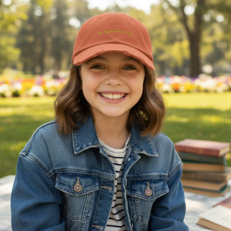 In My Bookish Era in Burnt Orange Geborduurde Pet