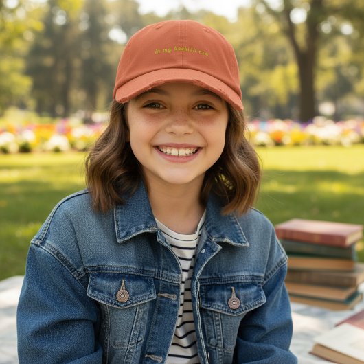 In My Bookish Era in Light Olive Geborduurde Pet