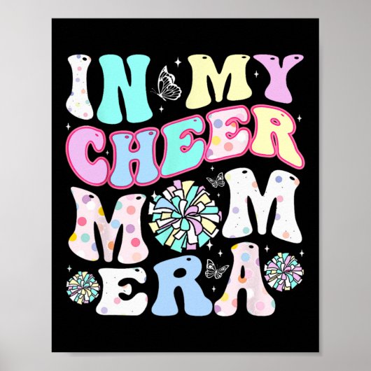 In My Cheer Mom Era Grappige Cheerleading Moederda Poster (Voorkant)