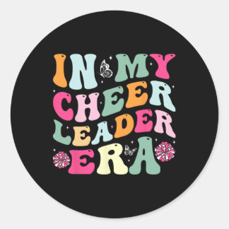 In My Cheerleader Era Cheer Coach Cheerleading Wom Ronde Sticker