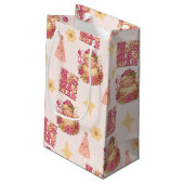 In My Christmas Era Groovy Santa Klein Cadeauzakje (Achterkant Gekanteld)