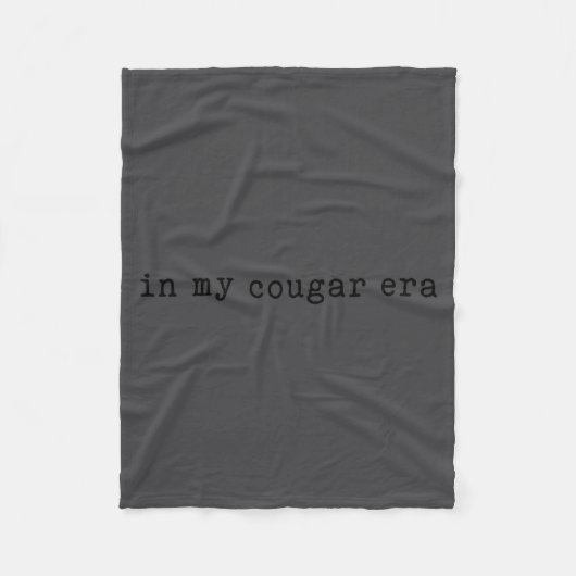 In My Cougar Era Funny Cougars Fleece Deken (Voorkant)