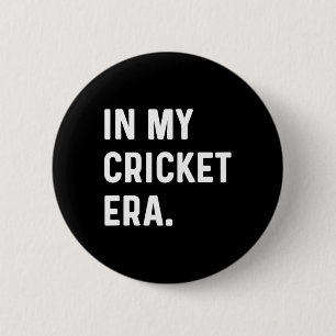 In My Cricket Era - Pitch Wicket Sport Ronde Button 5,7 Cm