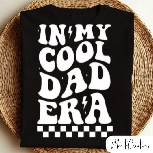 In My Dad Era, Father's Day, Groovy Retro Wavy  T-shirt