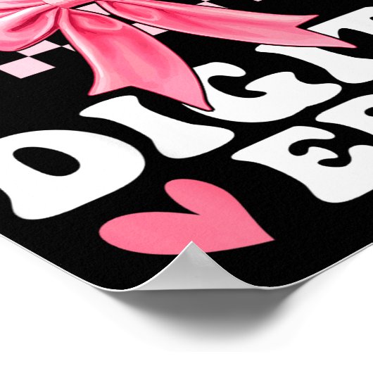 In My Double Digits Era 10th Birthday Coquette Bow Poster (Hoek)