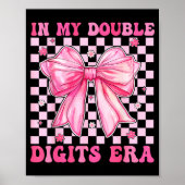 In My Double Digits Era Coquette Bow 10th Birthday Poster (Voorkant)