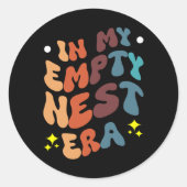 In My Empty Nest Era  Ronde Sticker (Voorkant)
