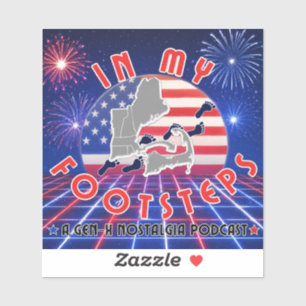 In My Footsteps Podcast Bumper Sticker Alt. #3