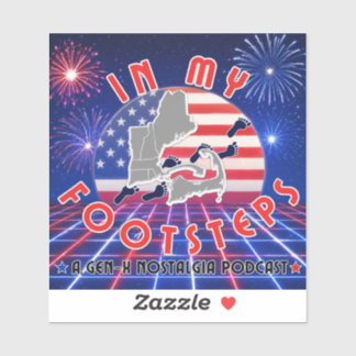 In My Footsteps Podcast Bumper Sticker Alt. #3
