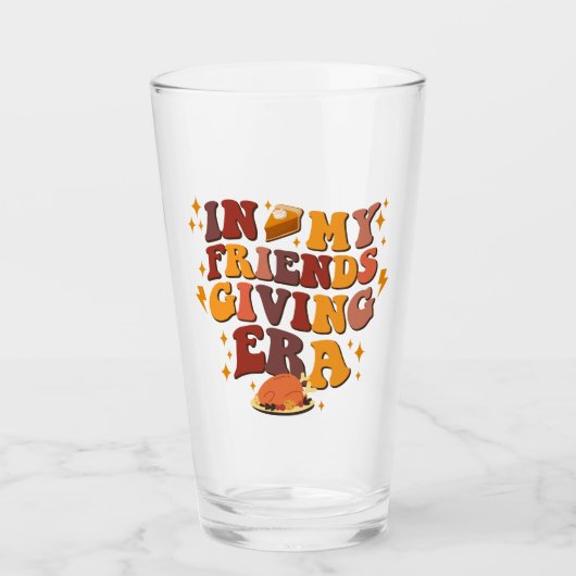In My Friendsgiving Era Retro Glas (Voorkant)