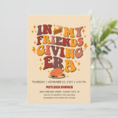 In My Friendsgiving Era Retro Kaart (Staand voorkant)