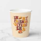 In My Friendsgiving Era Retro Papieren Bekers (Achterkant)