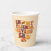 In My Friendsgiving Era Retro Papieren Bekers (Voorkant)