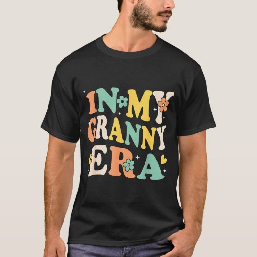 In My Granny Era Funny Sarcastic Groovy Retro Moth T-shirt (Voorkant)