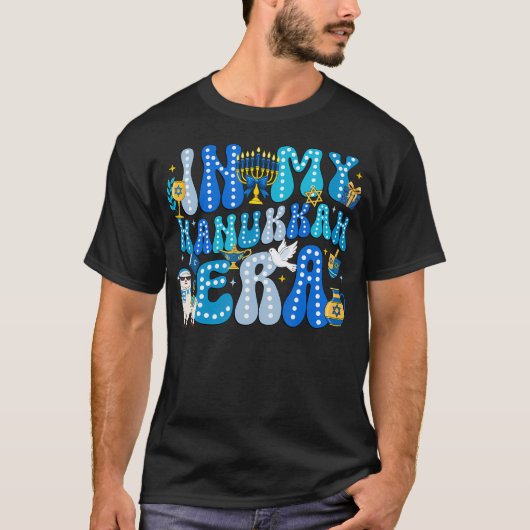 In My Hanukkah Era Happy Chanukah Jewish kah Men T-shirt (Voorkant)