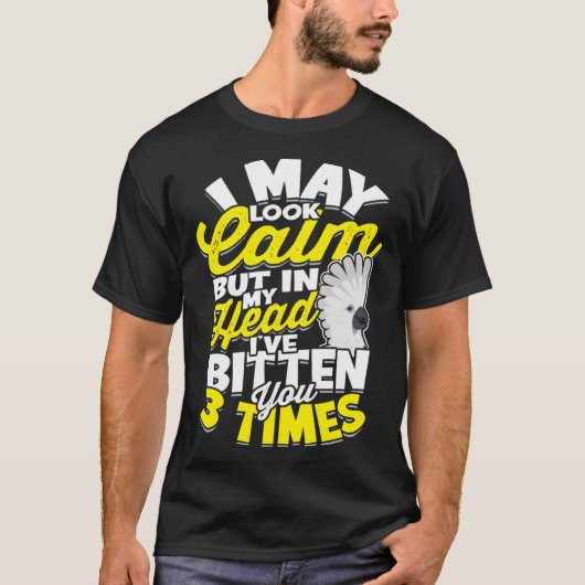 In My Head I ve Bitten You 3 Times Parrot Umbrella T-shirt (Voorkant)