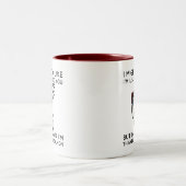 In My Head I'm Thinking About Salmon Funny Fishing Tweekleurige Koffiemok (Center)