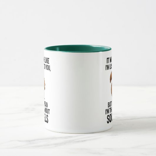 In My Head I'm Thinking About Squirrels Humor Mok (Midden)