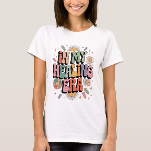 In My Healing Era – Groovy 70’s Retro Aesthetic T-shirt (Voorkant)