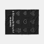 In My Heart Warrior Era Bewustzijn voor hartziekte Fleece Deken (Voorkant (Horizontaal))