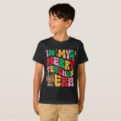 In My Holly Xmas Jolly Teacher Era Teacher Vibes C T-shirt (Voorkant volledig)