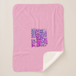 In My Horse Riding Mom Era: Mama T Shirt Mom Life Sherpa Deken