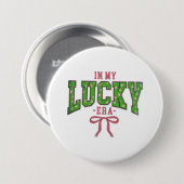 In My Lucky Era – Clover Bow Design Ronde Button 7,6 Cm (Voorkant /achterkant)