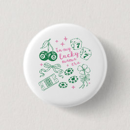 In My Lucky Mama Era Cute St Patricks Day Ronde Button 3,2 Cm