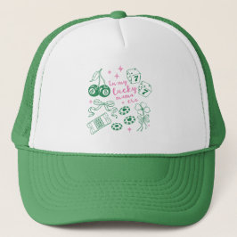 In My Lucky Mama Era St Patricks Day Lucky Charm Trucker Pet