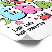 In My Maestra Era Spanish Bilingual Teacher Back T Poster (Hoek)